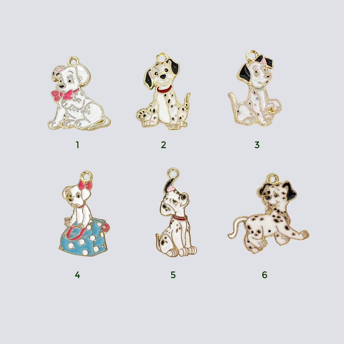101 Dalmations Crop & Bridle Equestrian Charms