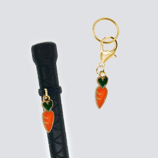 Carrot Crop & Bridle Equestrian Charms