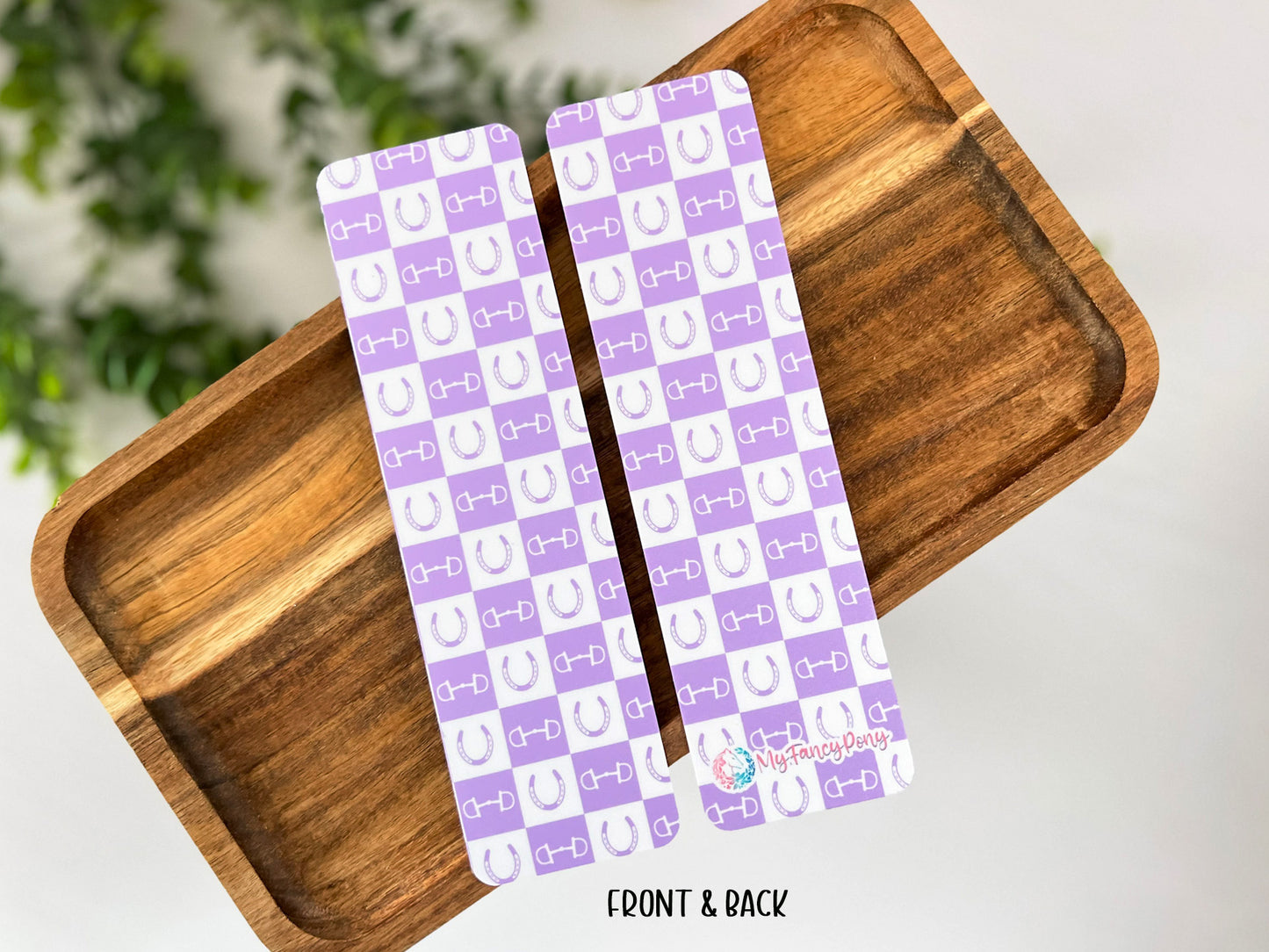 Equestrian Bookmark – Premium Matte Double-Sided Design (2"x7")