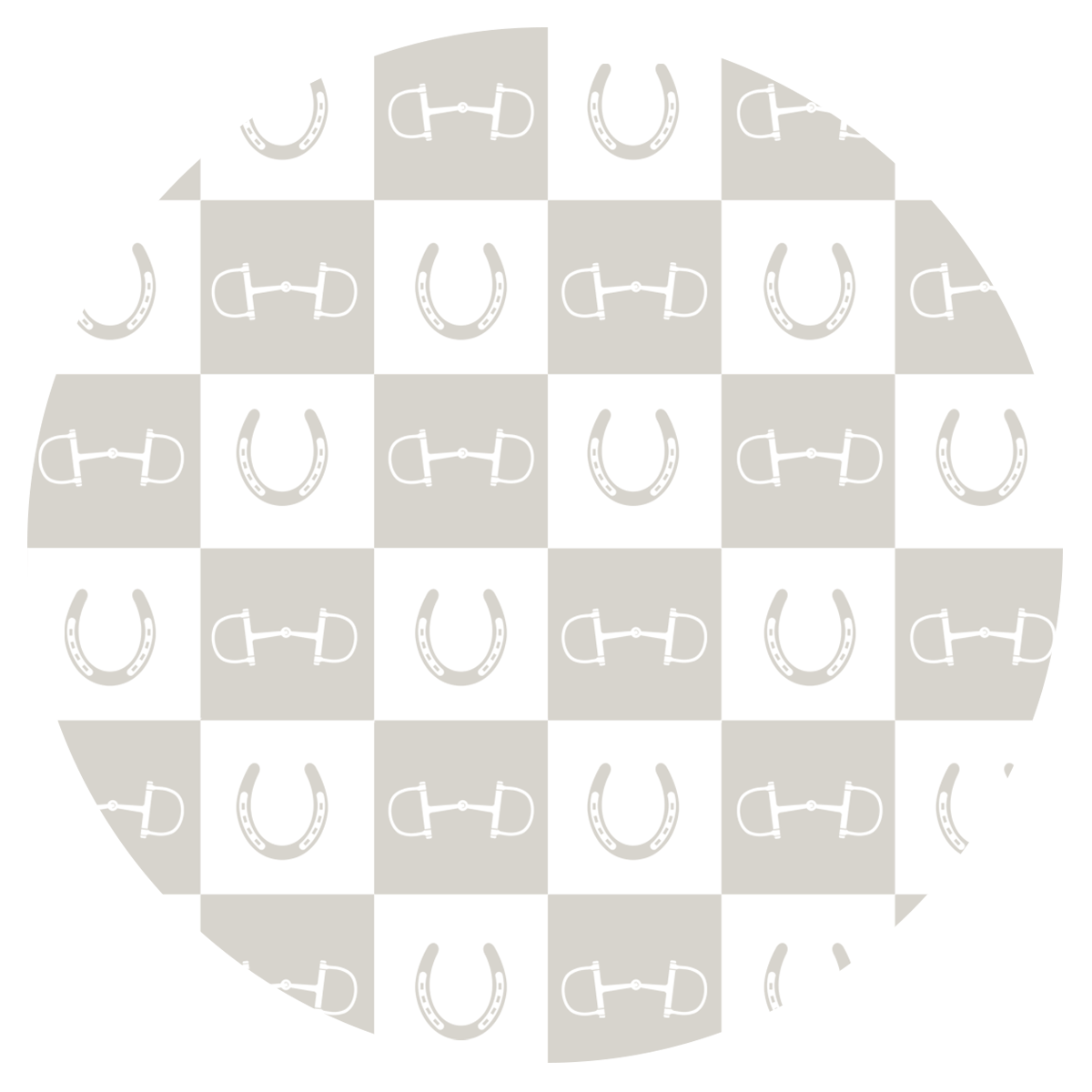 Grey Equestrian Checkered 20 oz Aluminum Water Bottle