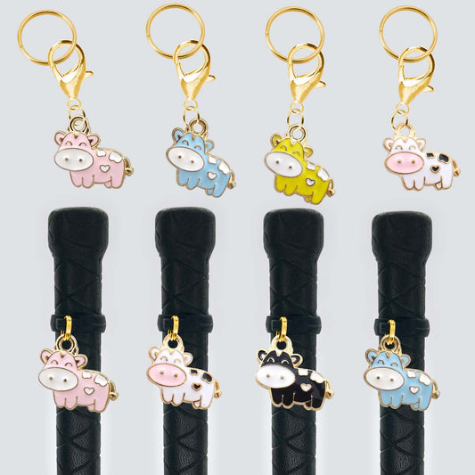 Gold Cow Crop & Bridle Equestrian Charms