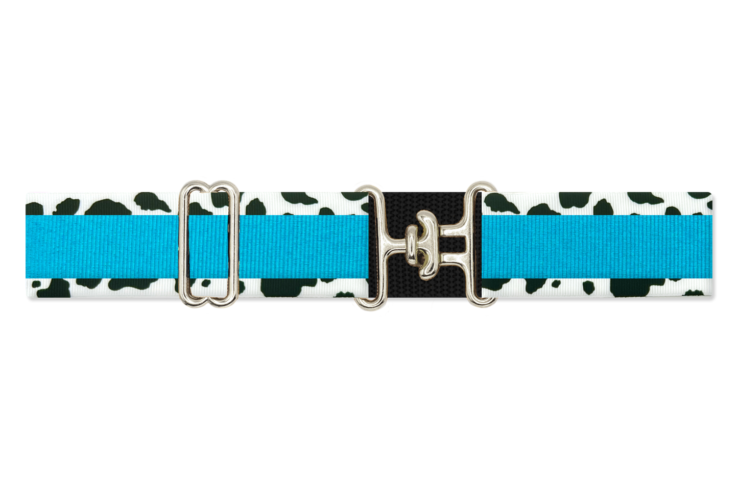 Custom Cow Print Blue Belt for D.B.