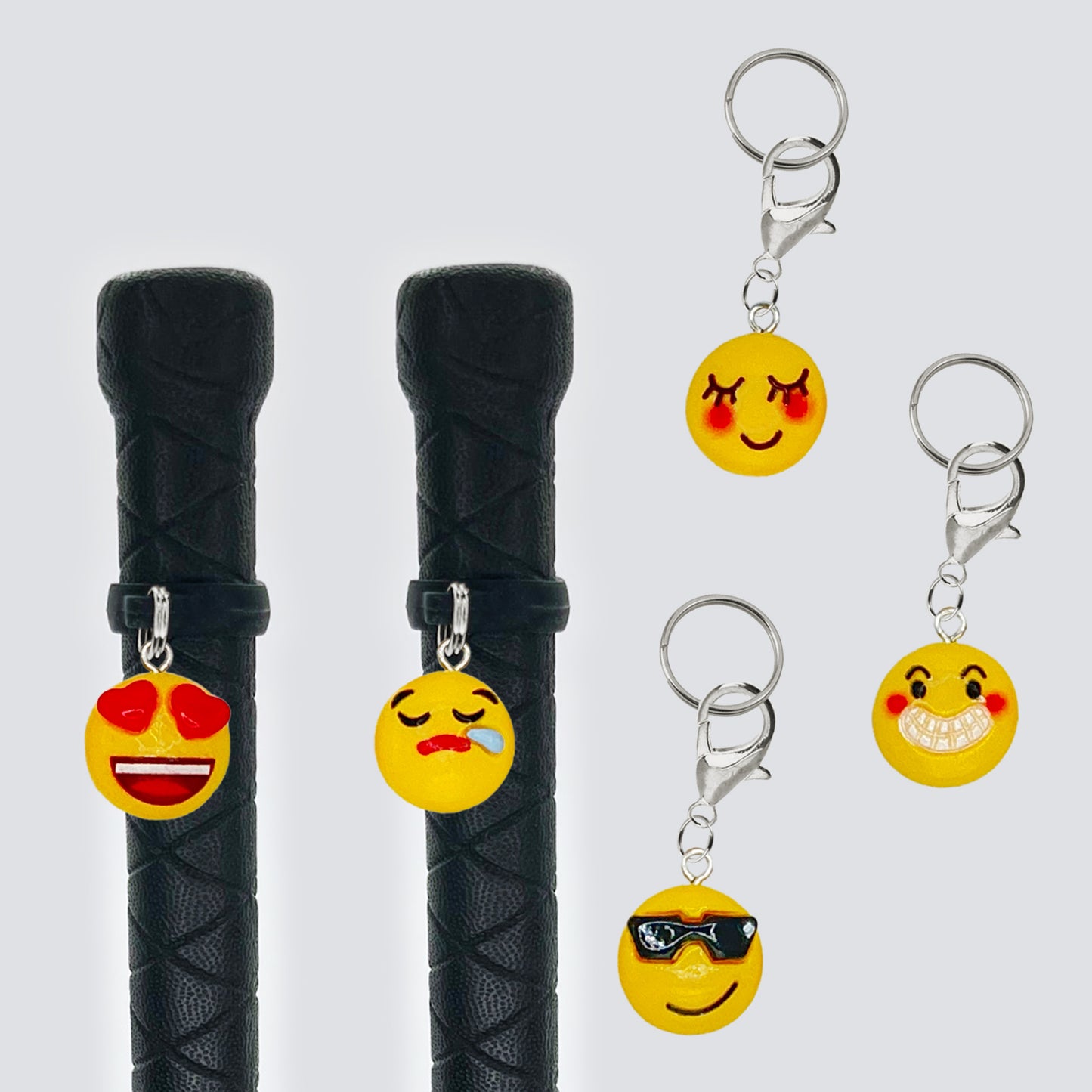 Emoji Crop & Bridle Equestrian Charms