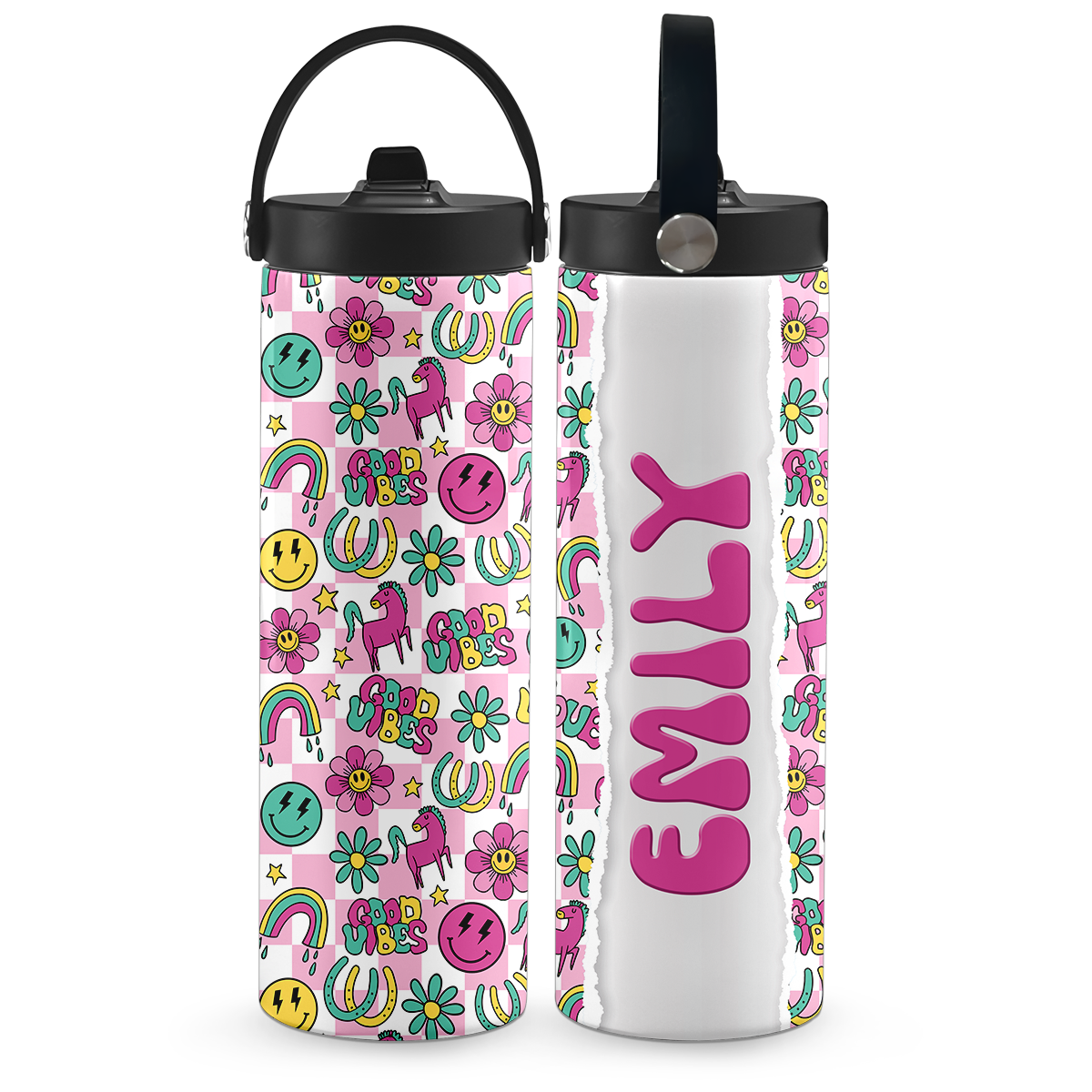 Good Vibes Good Rides 20 oz Aluminum Water Bottle