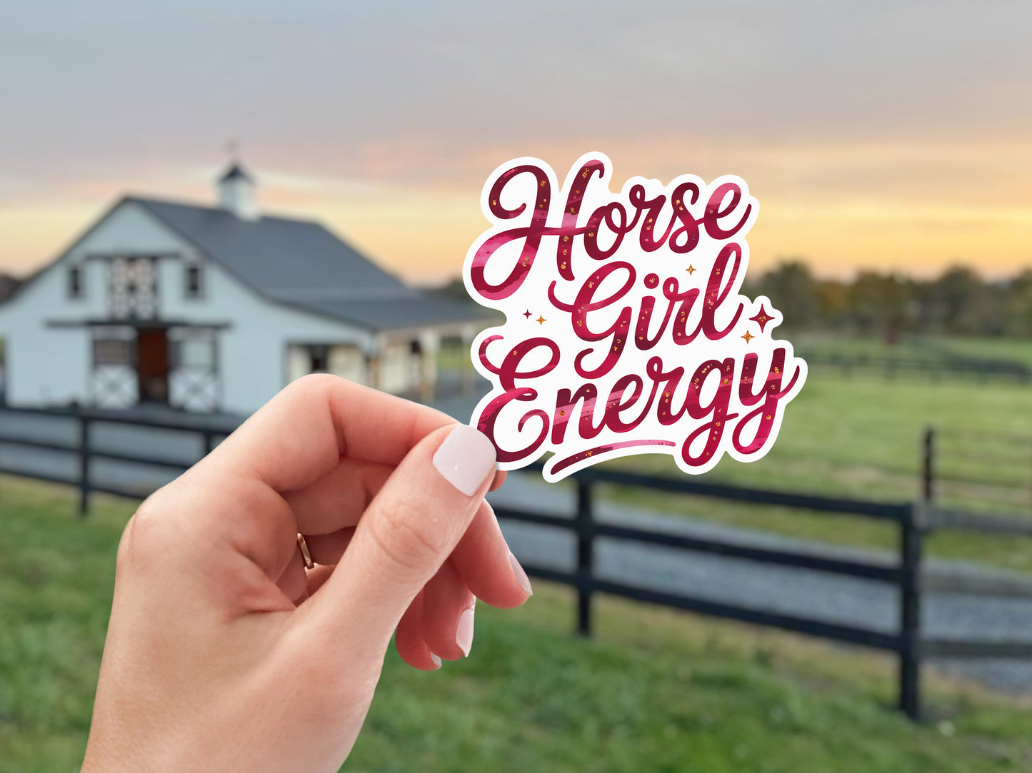 Equestrian Horse Sticker - Horse Girl Energy