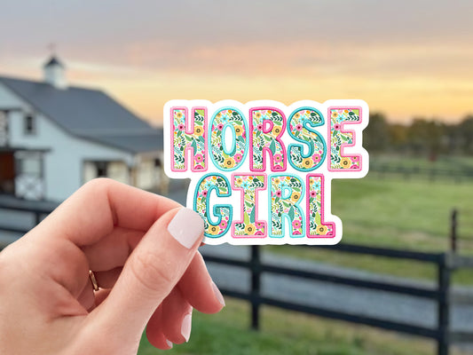 Equestrian Horse Sticker - Horse Girl