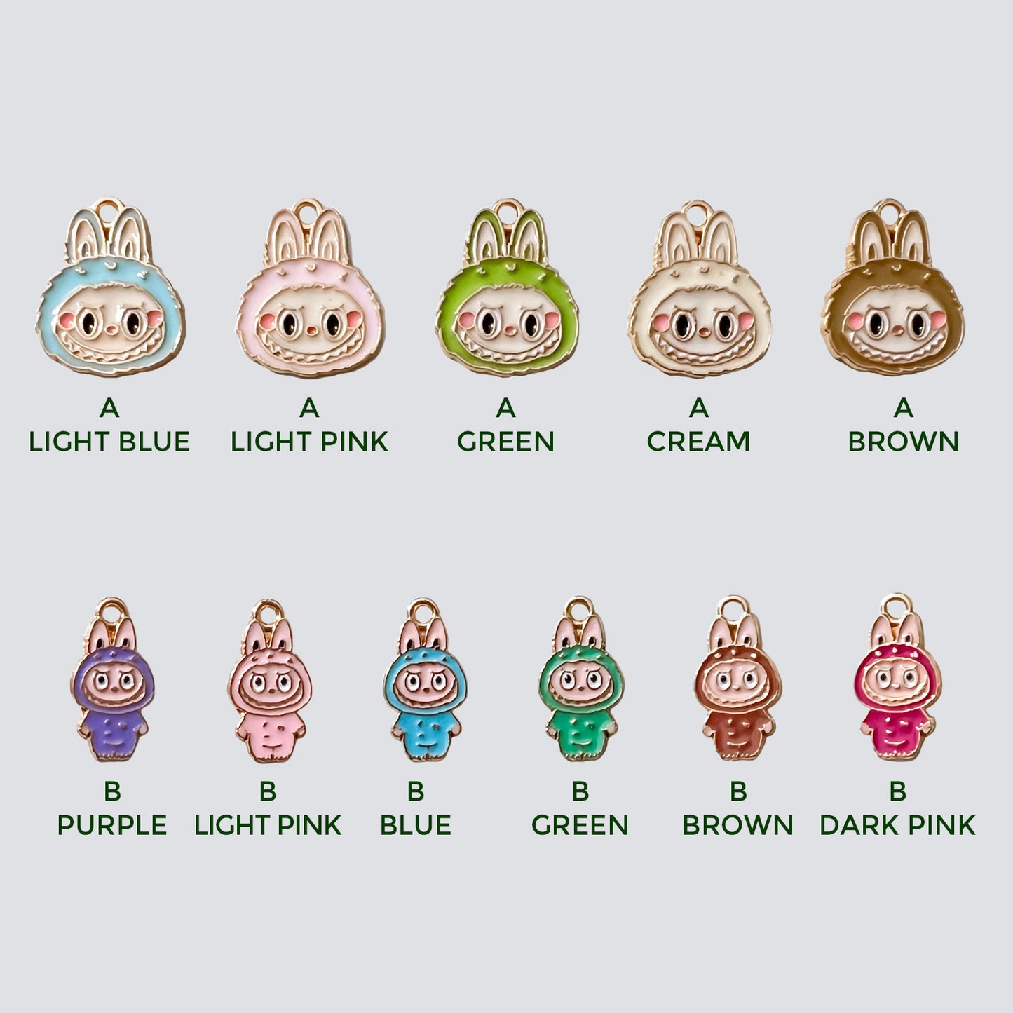 Labubu Crop & Bridle Equestrian Charms