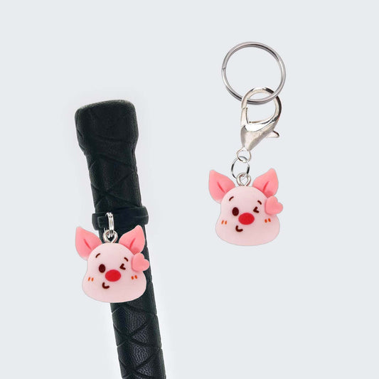 Piglet Crop & Bridle Equestrian Charms
