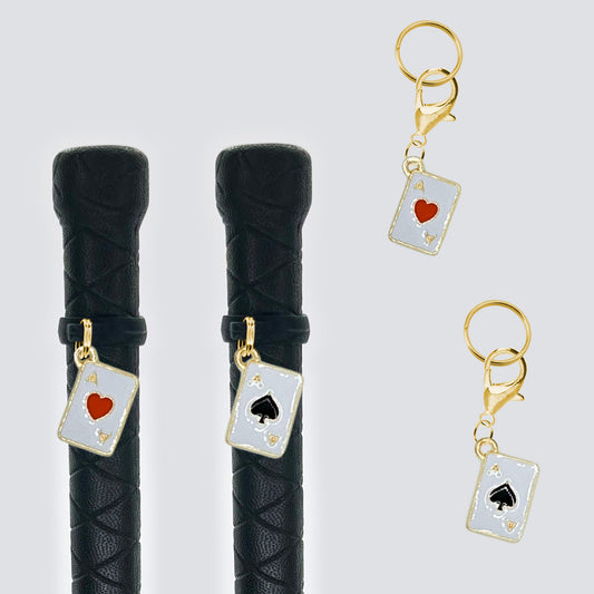 Playing Cards Crop & Bridle Equestrian Charms