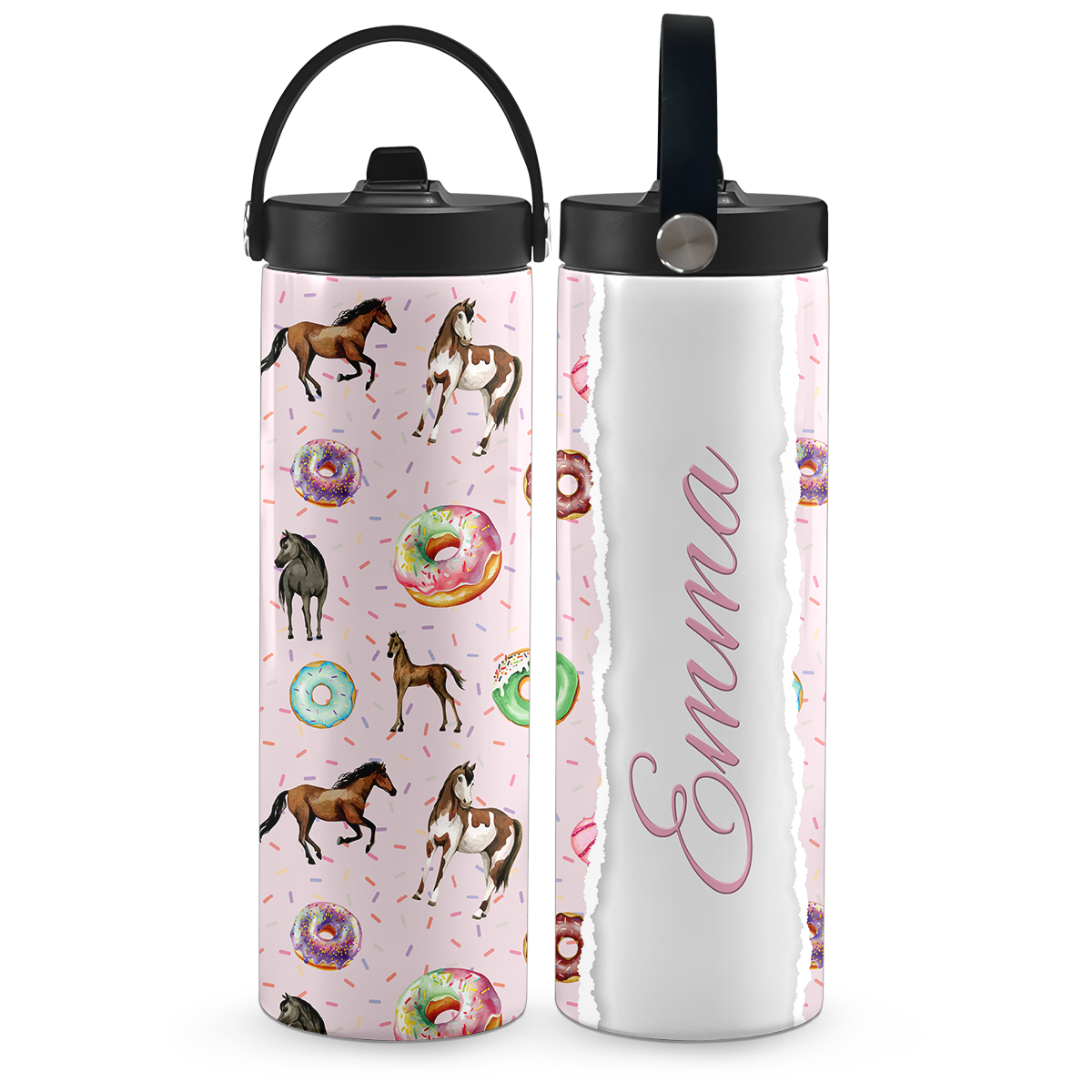 Pink Pony Pastries 20 oz Aluminum Water Bottle