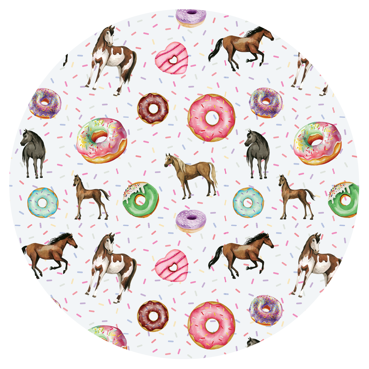 White Pony Pastries Satin Scrunchie