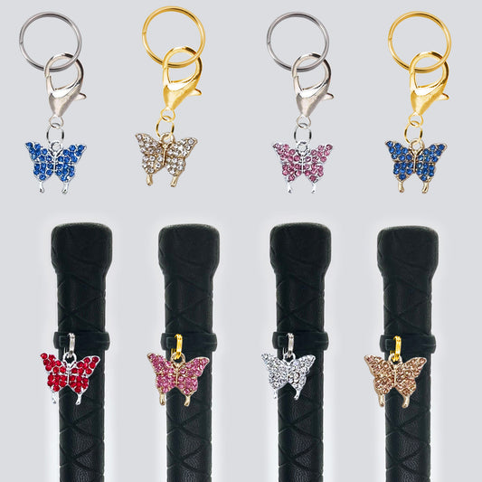 Rhinestone Butterfly Crop & Bridle Equestrian Charms