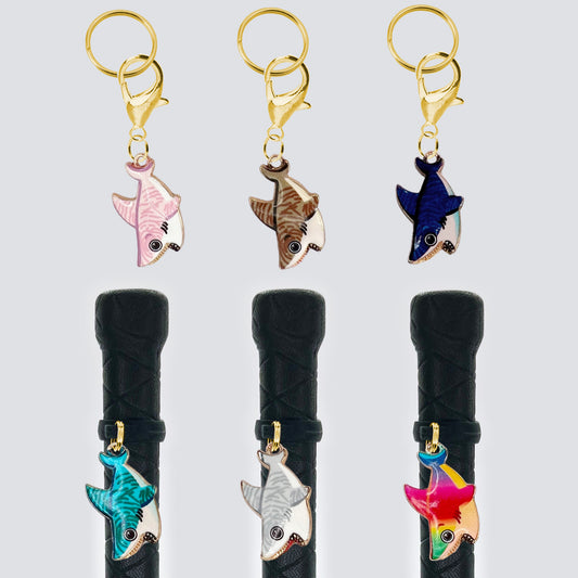 Shark Crop & Bridle Equestrian Charms