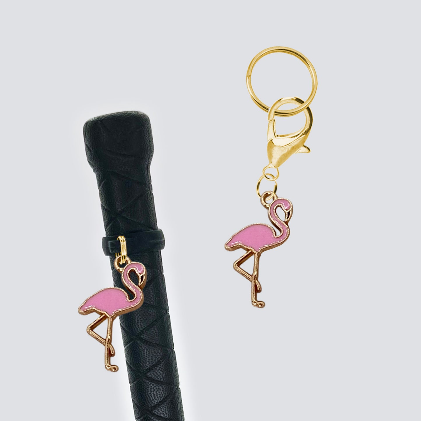 Flamingo Crop & Bridle Equestrian Charms