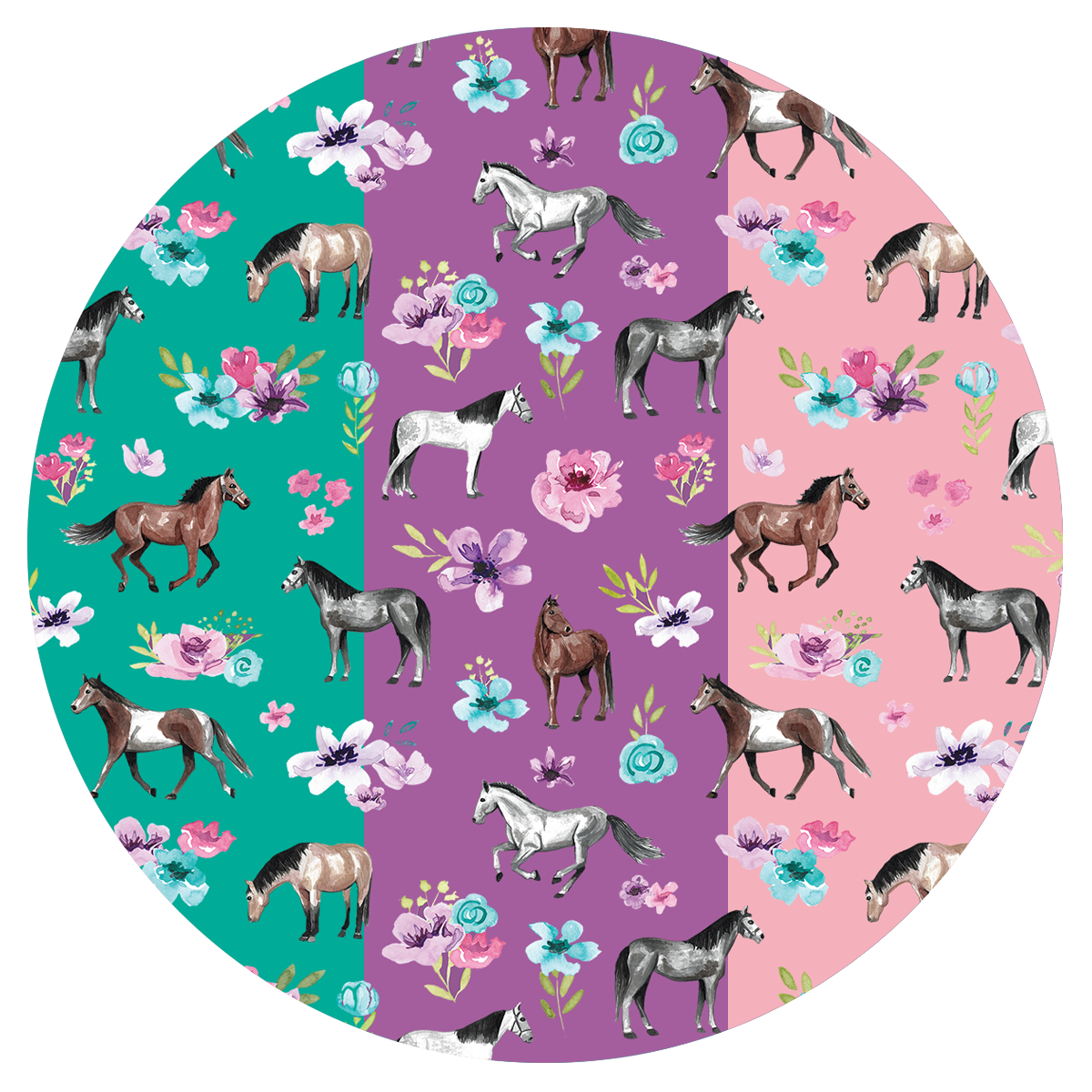 Spring Florals Satin Scrunchie Collection Bundle