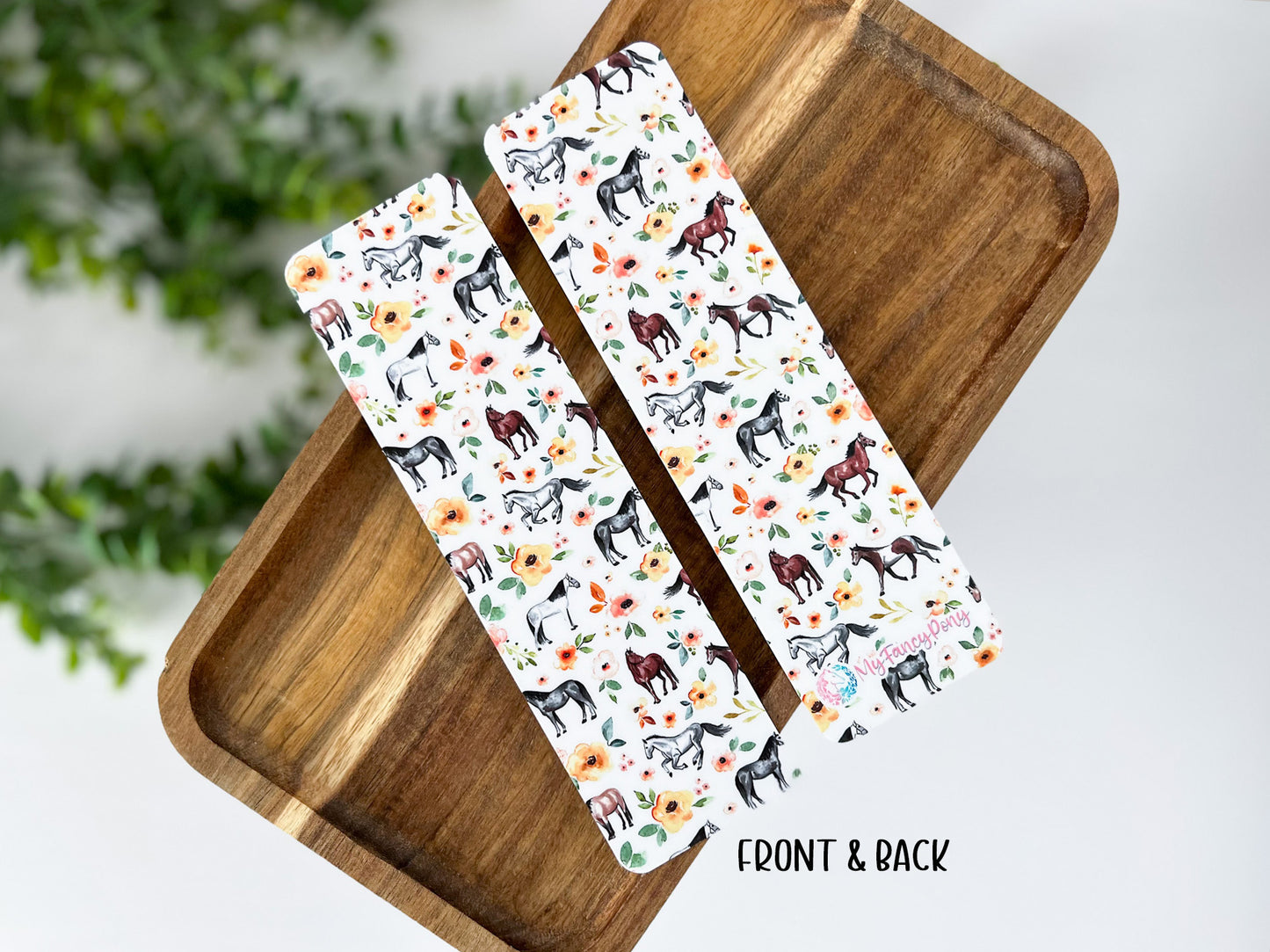 Equestrian Bookmark – Premium Matte Double-Sided Design (2"x7")