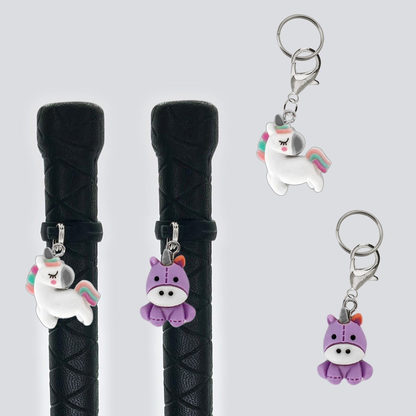 Unicorn Crop & Bridle Equestrian Charms