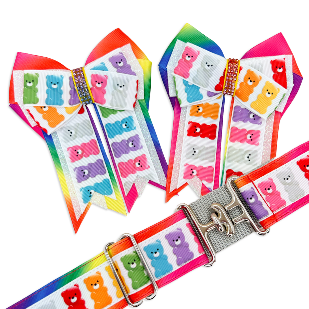 Gummy Bears Horse Show Bows & Belt