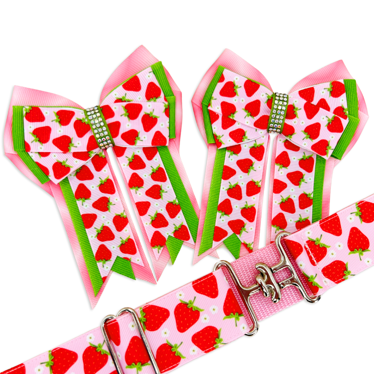 Strawberry Horse Show Bows & Belt