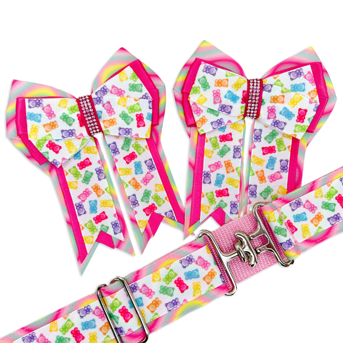 Gummy Bears Horse Show Bows & Belt