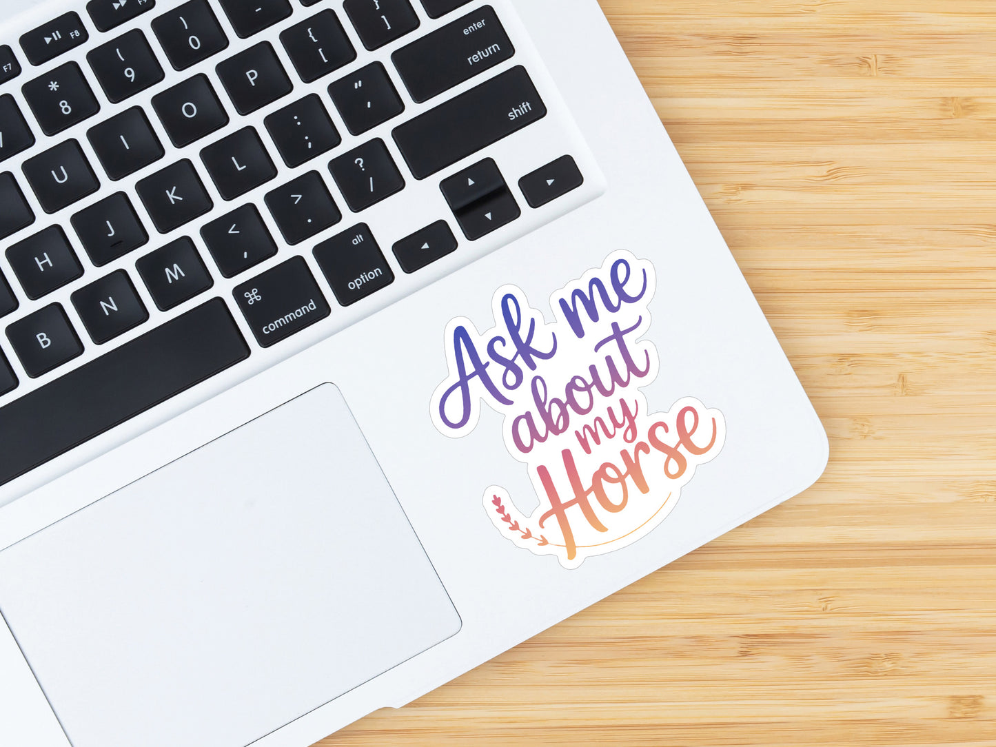 Equestrian Horse Sticker - Ask Me About My Horse