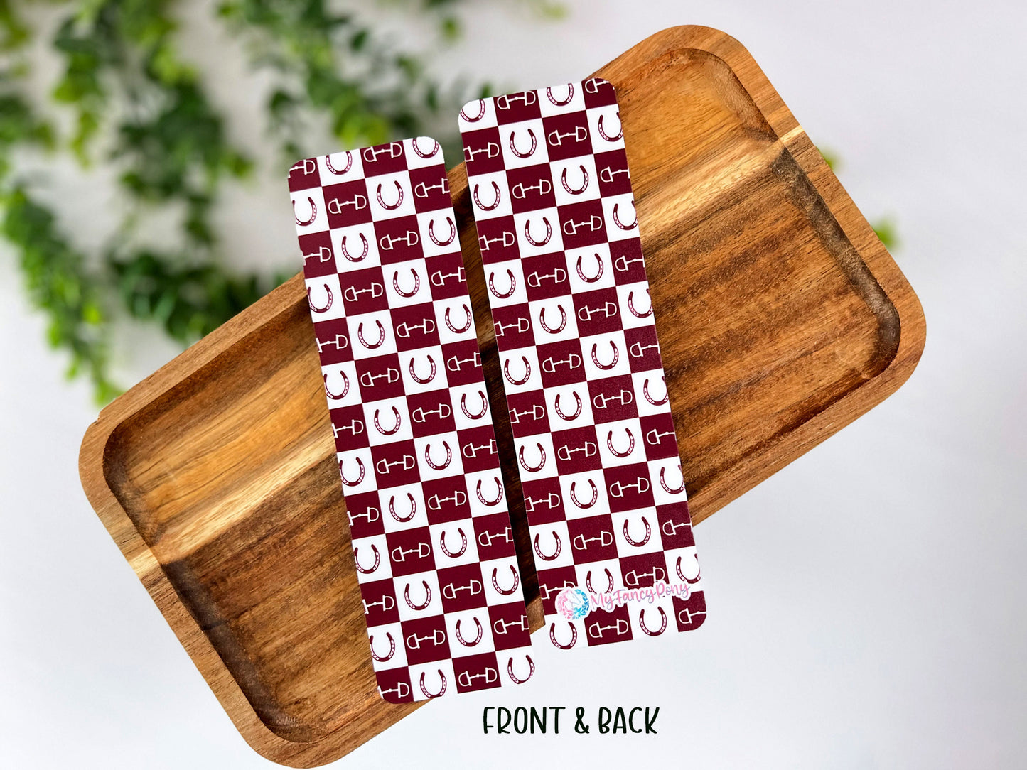 Equestrian Bookmark – Premium Matte Double-Sided Design (2"x7")