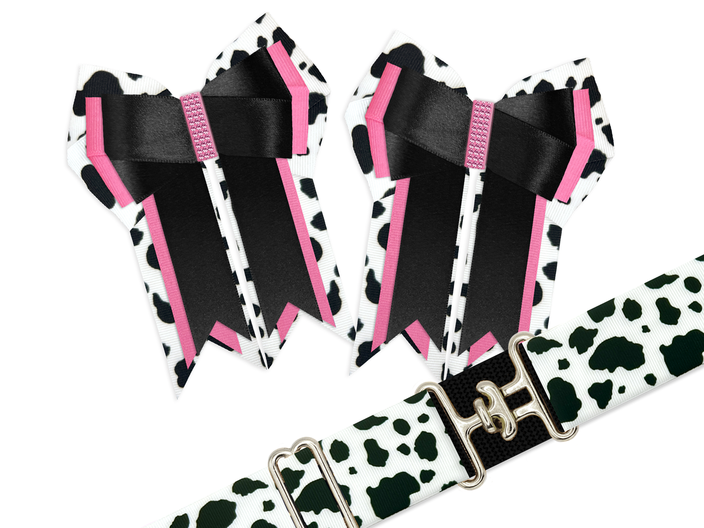 Custom Cow Print Pink Belt for D.B.