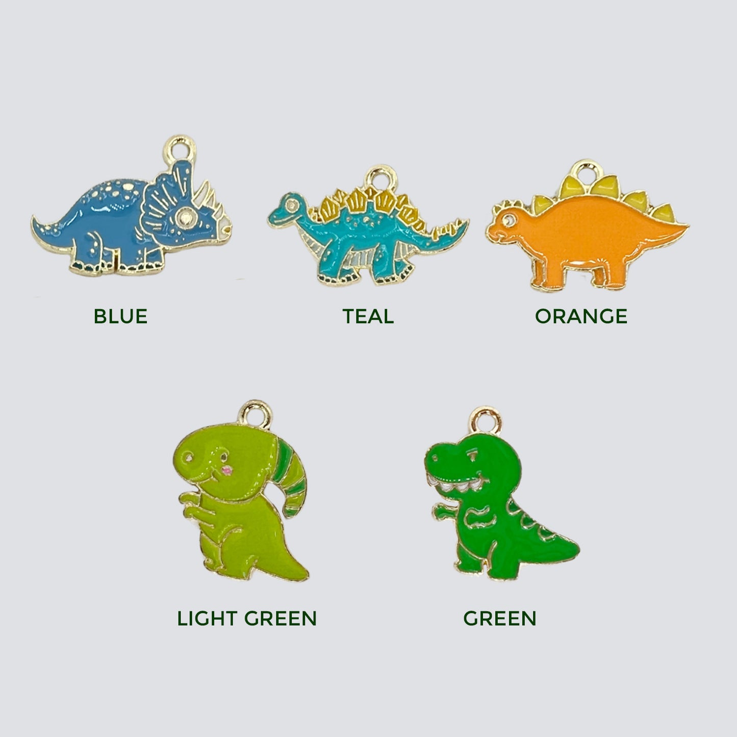 Dinosaur Crop & Bridle Equestrian Charms