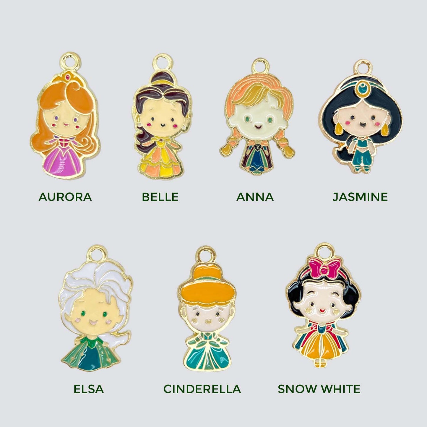 Disney Princess Crop & Bridle Equestrian Charms