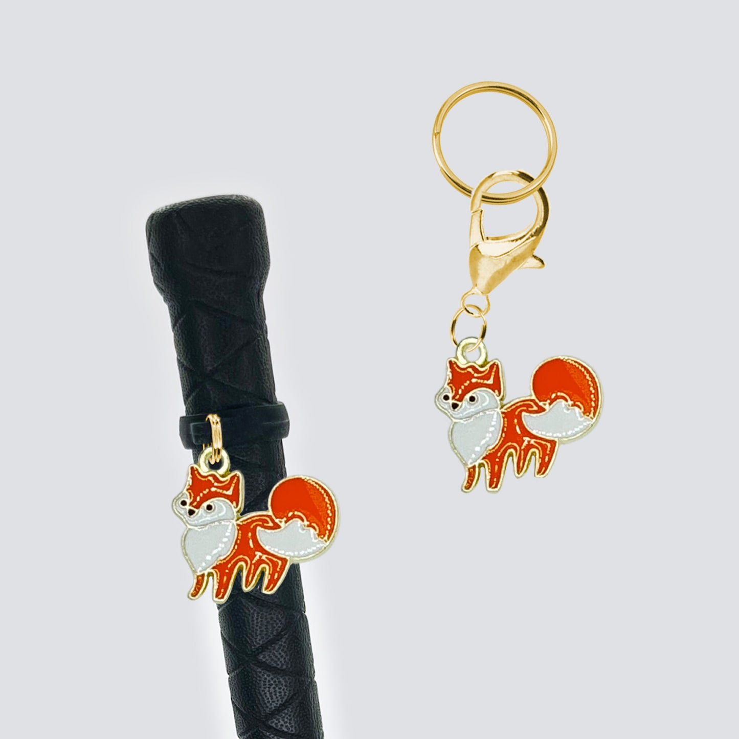Fox Crop & Bridle Equestrian Charms