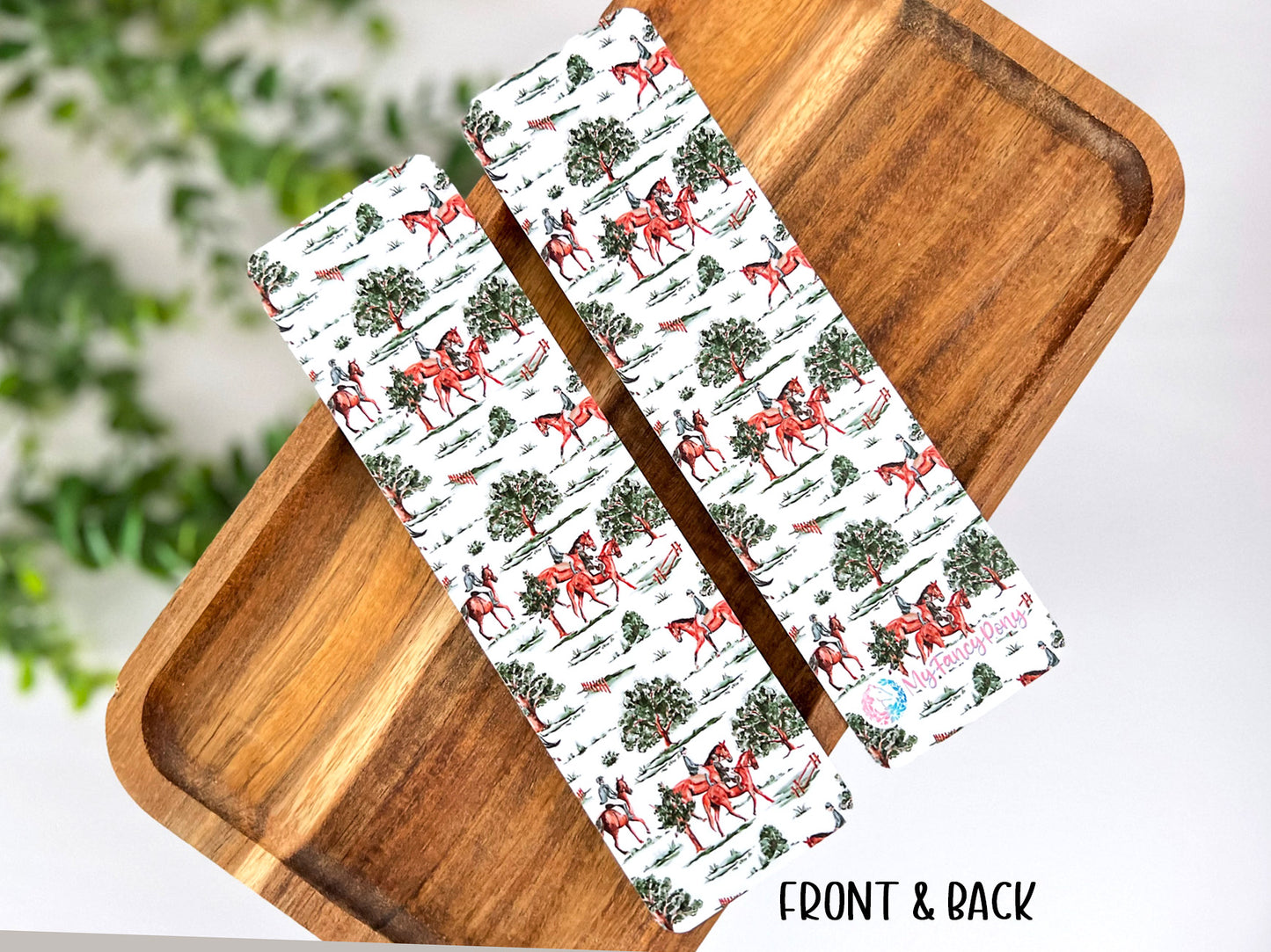 Equestrian Bookmark – Premium Matte Double-Sided Design (2"x7")