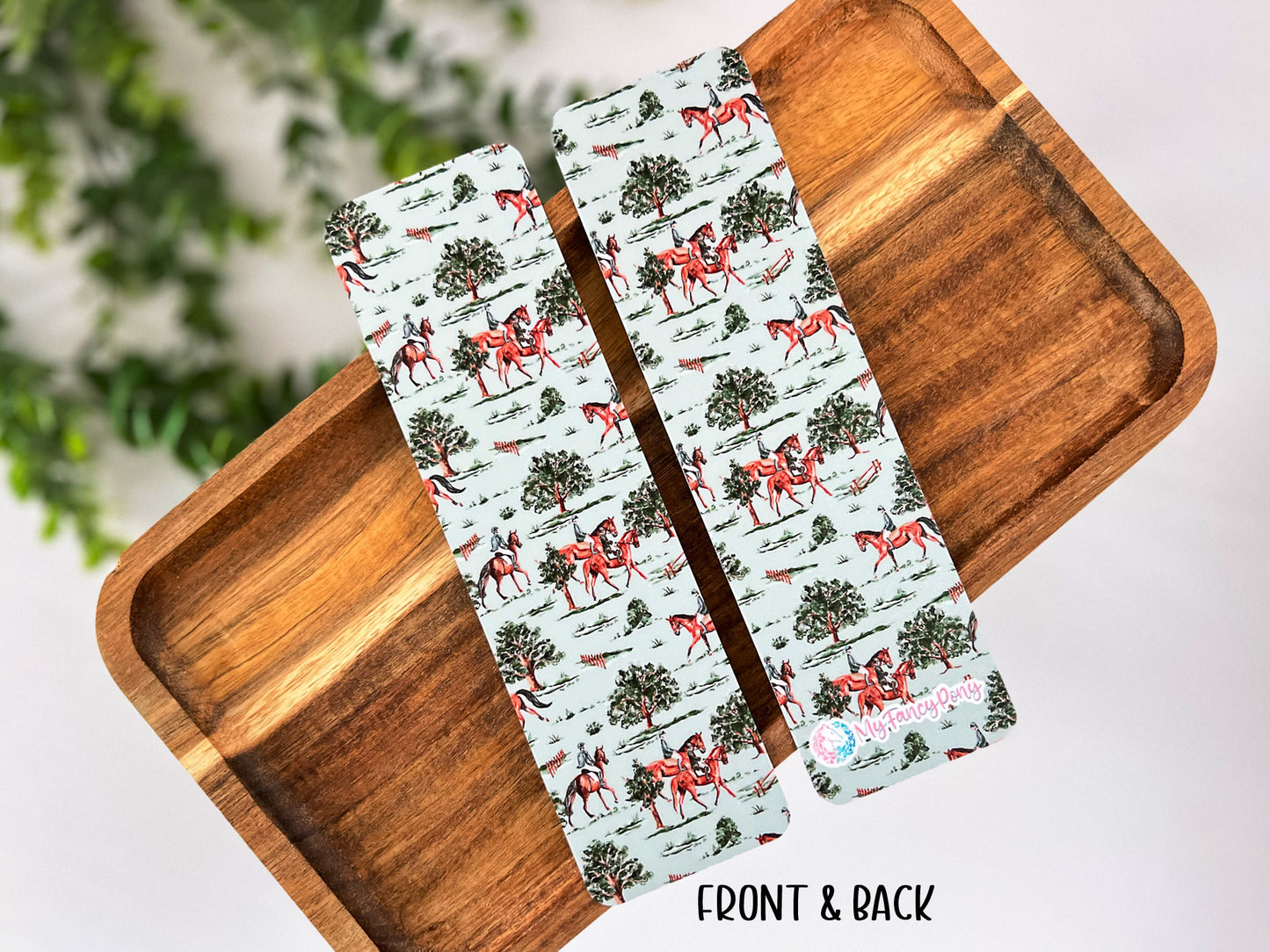 Equestrian Bookmark – Premium Matte Double-Sided Design (2"x7")