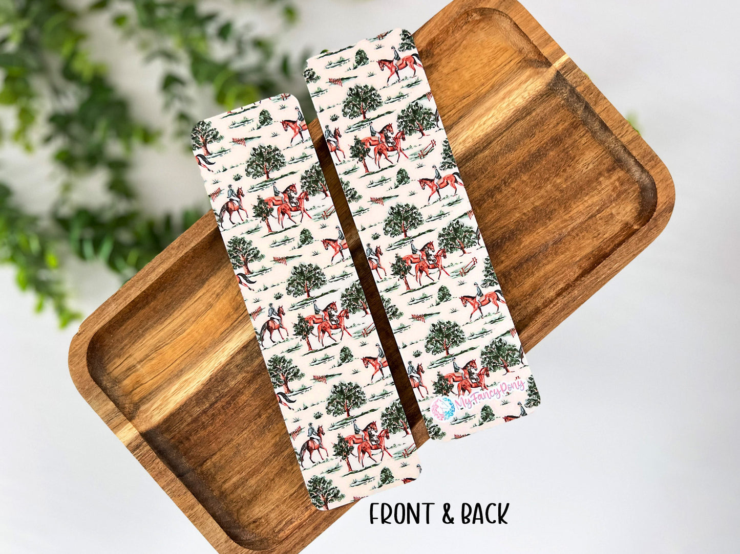 Equestrian Bookmark – Premium Matte Double-Sided Design (2"x7")