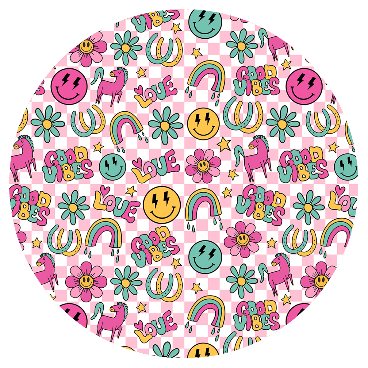 Good Vibes Good Rides Satin Scrunchie
