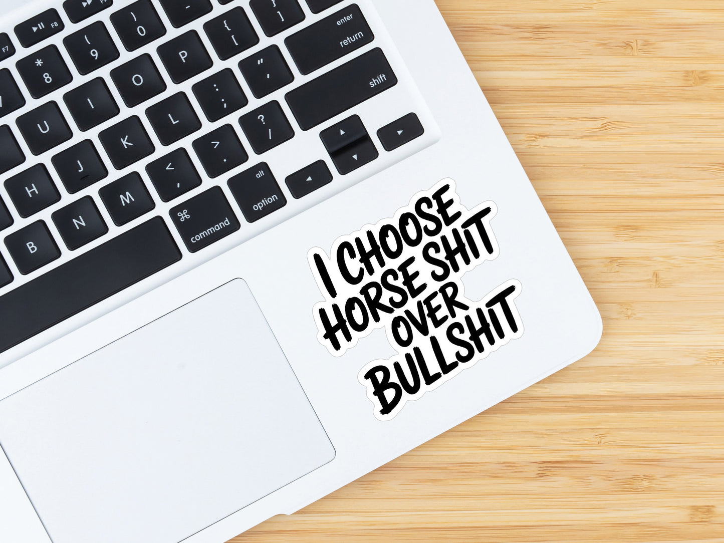 Equestrian Horse Sticker - Horse Shit Over Bullshit