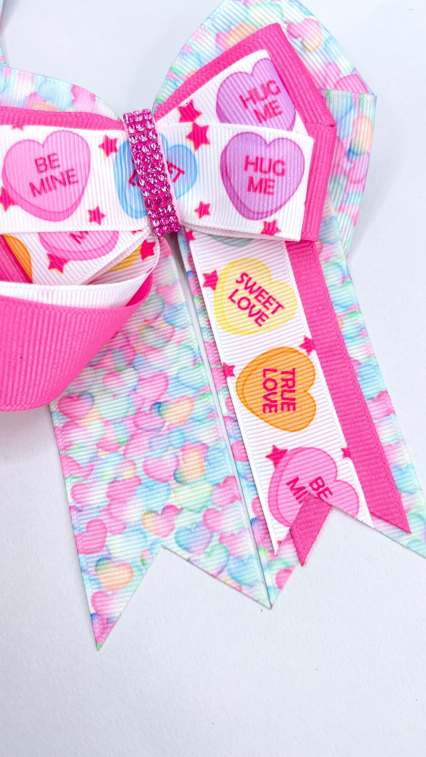 Conversation Hearts (Heart Pattern) Horse Show Bows & Belt