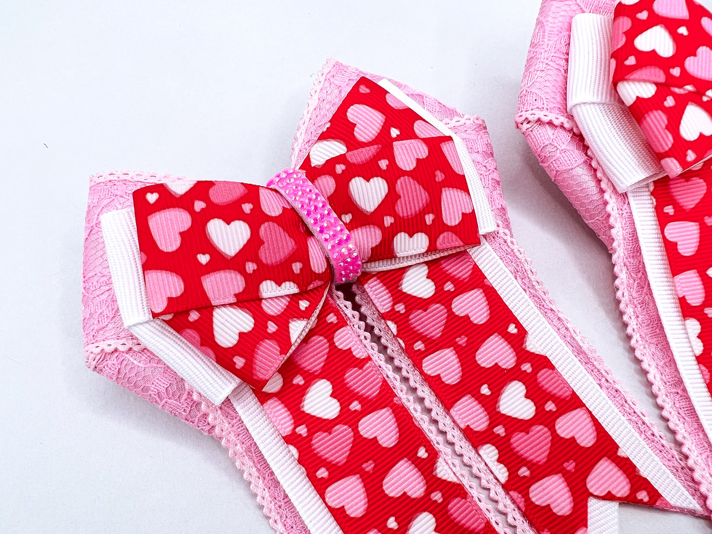 Sweethearts (Pink Lace) Horse Show Bows & Belt