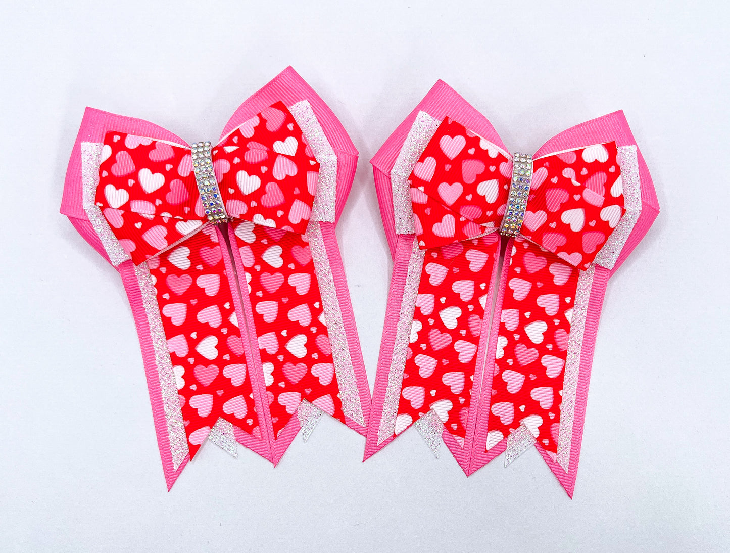 Sweethearts (Irridescent Glitter) Horse Show Bows & Belt
