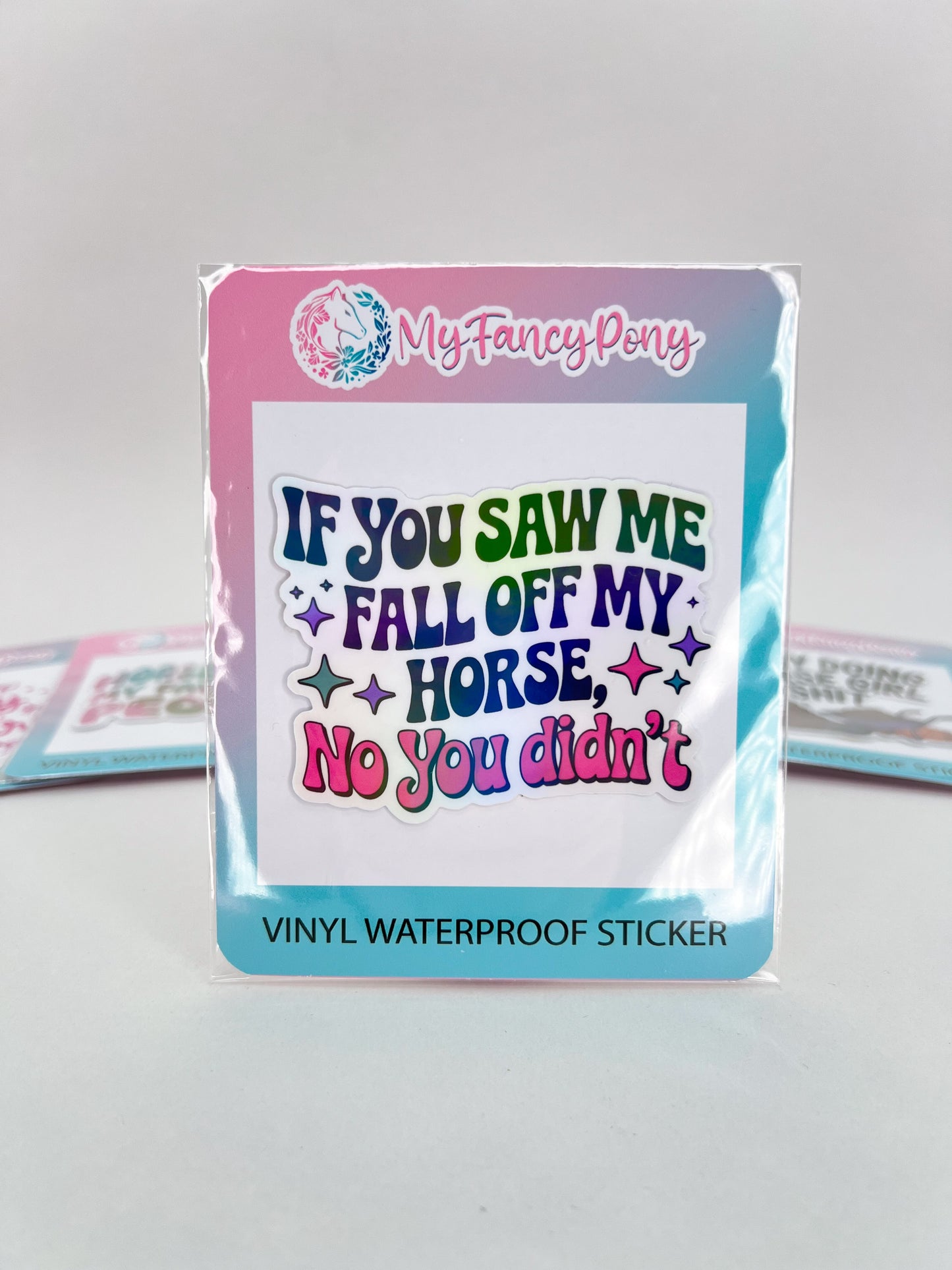 Equestrian Horse Sticker - Horse Shit Over Bullshit