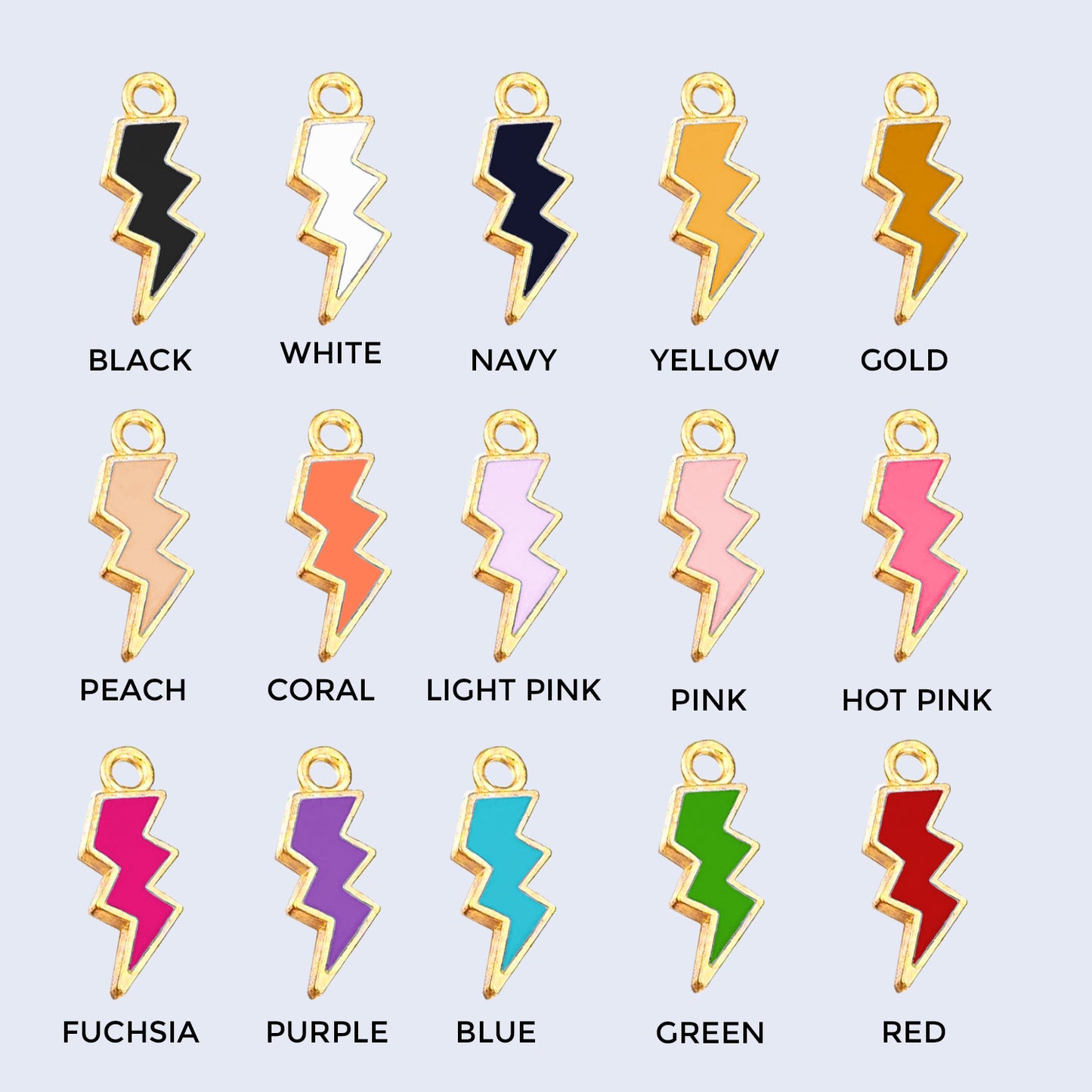 Lightning Crop & Bridle Equestrian Charms