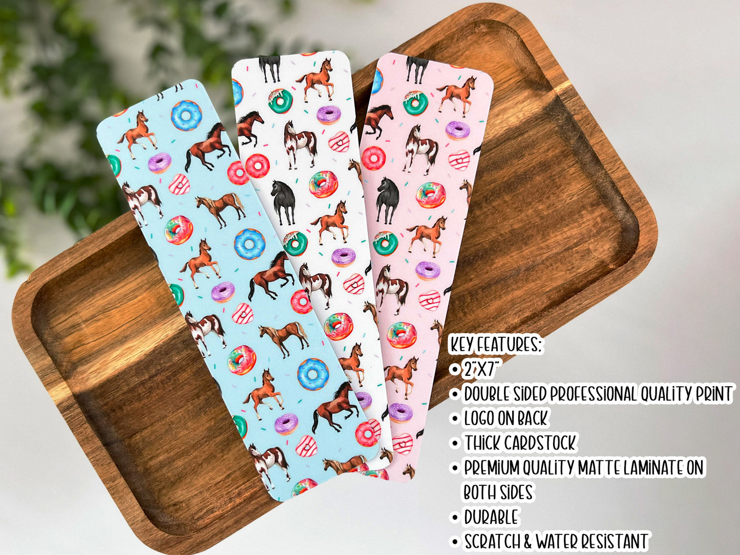 Equestrian Bookmark – Premium Matte Double-Sided Design (2"x7")