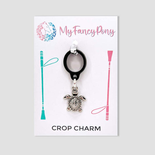 Silver Turtle Crop Charm