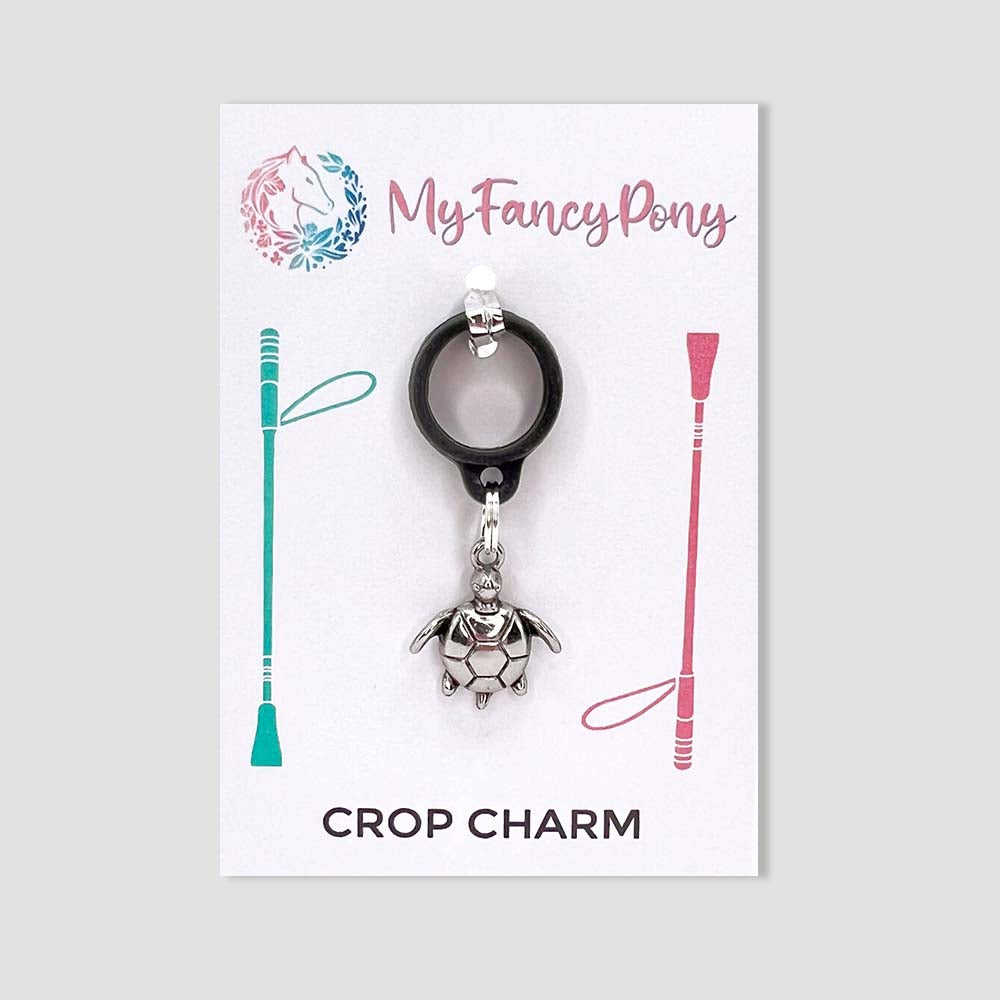Silver Turtle Crop Charm