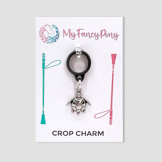 Silver Turtle Crop Charm