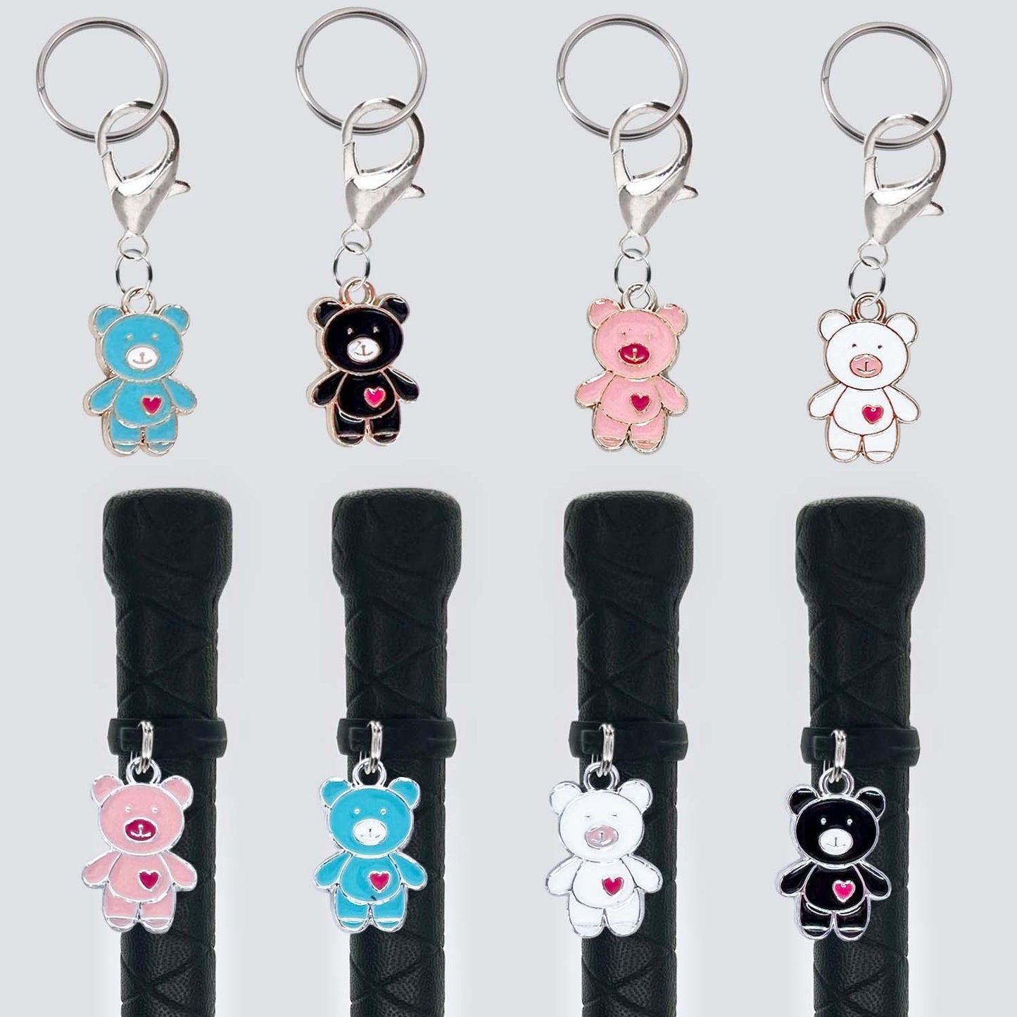 Teddy Bear Crop & Bridle Equestrian Charms